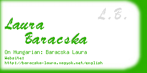 laura baracska business card